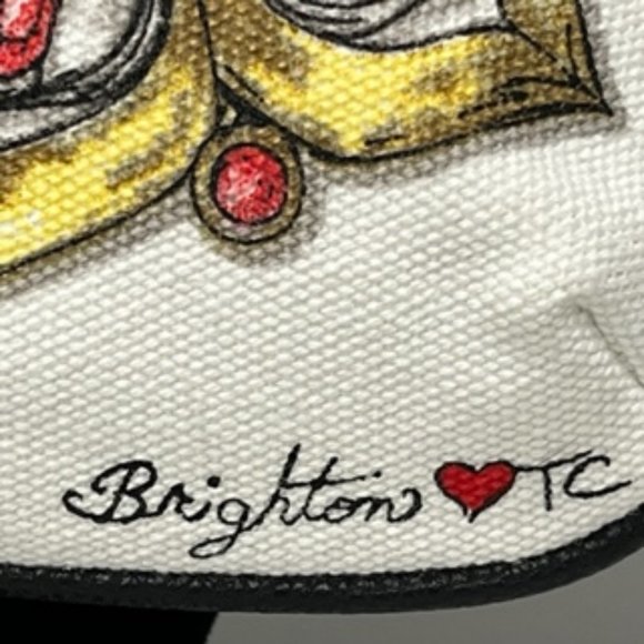 BRIGHTON "Love" Glitter & Go Crossbody Pouch NWT - Picture 7 of 16